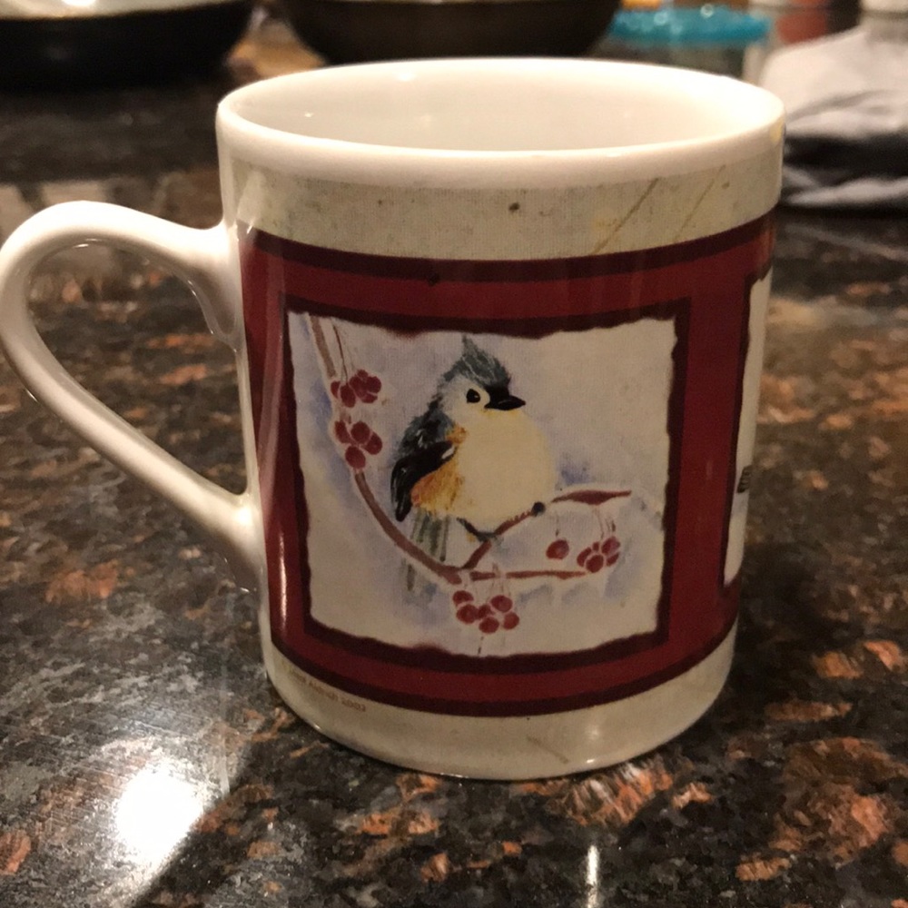 Cozy bird mug